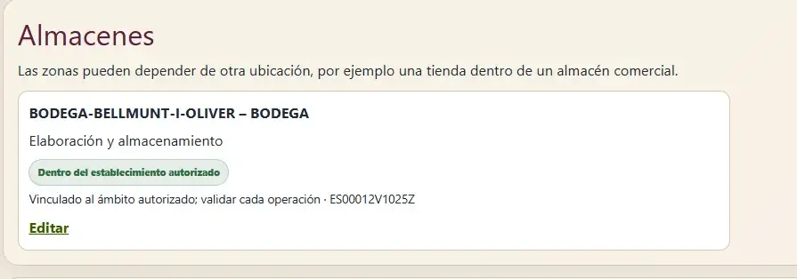Creaci&oacute;n de un almac&eacute;n con CAE
